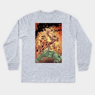 Halloween Man "Cry Havoc" Kids Long Sleeve T-Shirt